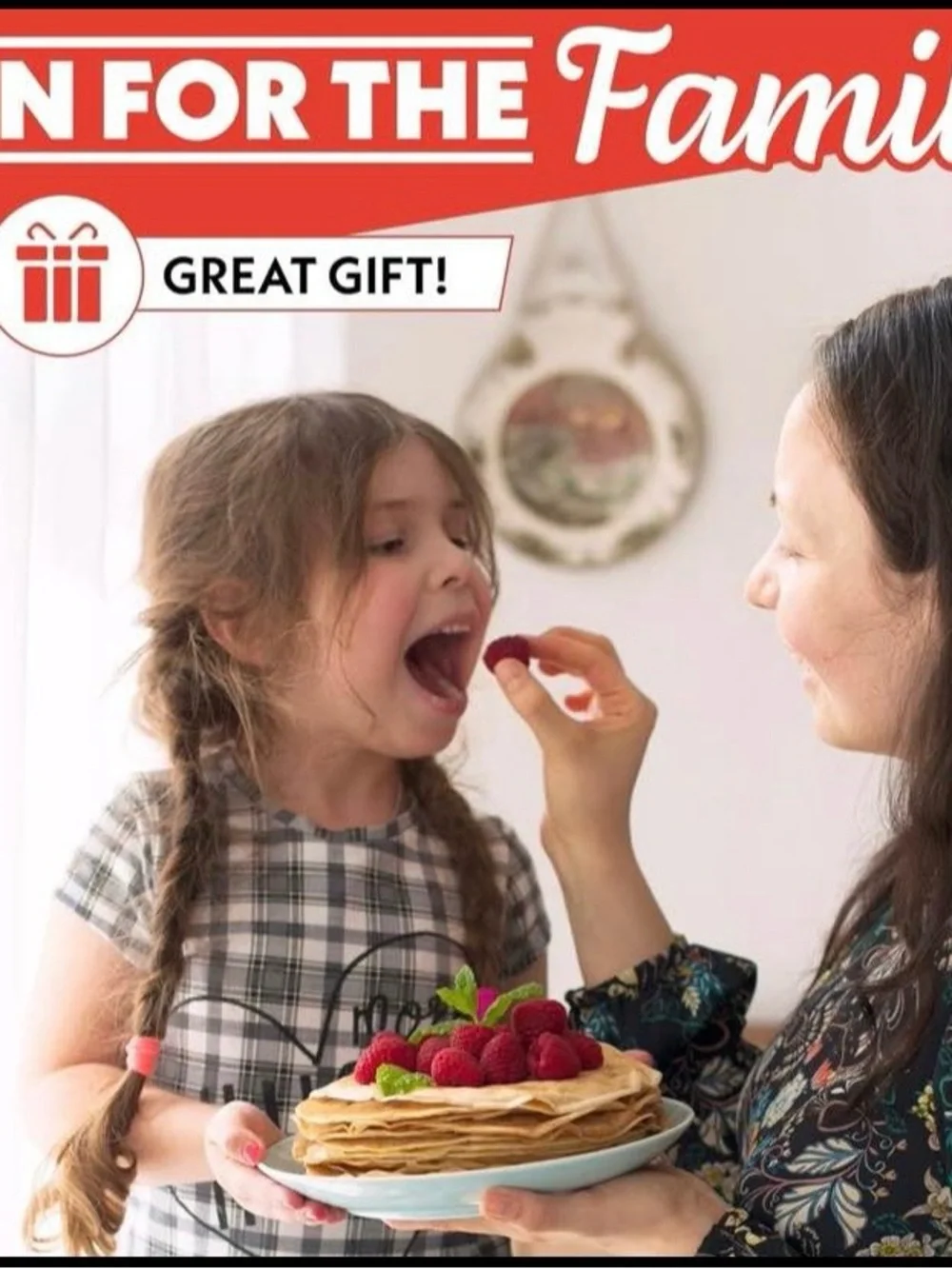 NEW - Gourmia 8” Electric Crepe Maker – Nonstick Ceramic Surface, One-Touch Oper